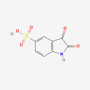 molecular formula C8H5NO5S B1207271 2,3-DIOXOINDOLINE-5-SULFONIC ACID CAS No. 7313-70-4