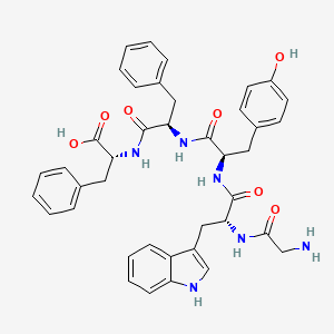 molecular formula C40H42N6O7 B12072712 Glycyl-D-tryptophyl-D-tyrosyl-D-phenylalanyl-D-phenylalanine CAS No. 644997-10-4