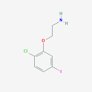 molecular formula C8H9ClINO B12072713 2-(2-Chloro-5-iodophenoxy)ethanamine 