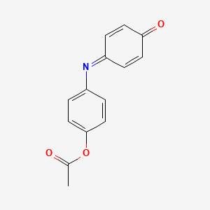 molecular formula C14H11NO3 B1207272 INDOPHENOL ACETATE CAS No. 7761-80-0