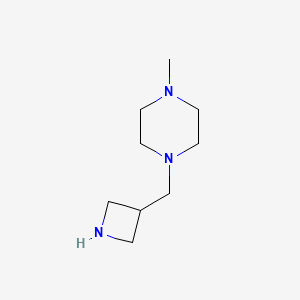 molecular formula C9H19N3 B12072858 1-(Azetidin-3-ylmethyl)-4-methylpiperazine 