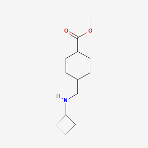molecular formula C13H23NO2 B12072863 trans Methyl 4-((cyclobutylamino)methyl)cyclohexanecarboxylate 