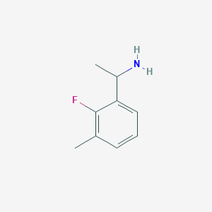 molecular formula C9H12FN B12072885 1-(2-Fluoro-3-methylphenyl)ethan-1-amine 