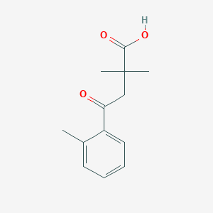 molecular formula C13H16O3 B120729 2,2-Dimethyl-4-(2-methylphenyl)-4-oxobutyric acid CAS No. 147484-87-5