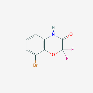 molecular formula C8H4BrF2NO2 B12072922 2H-1,4-Benzoxazin-3(4H)-one, 8-bromo-2,2-difluoro- 