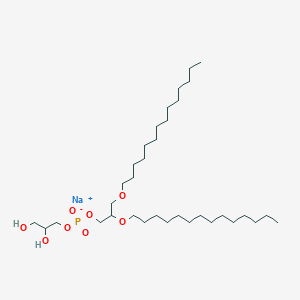 molecular formula C34H70NaO8P B12072982 1,2-di-O-tetradecyl-sn-glycero-3-phospho-(1'-rac-glycerol) (sodium salt) 