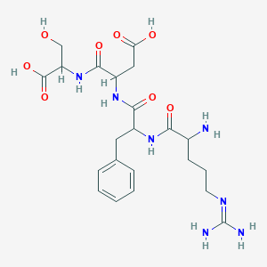 molecular formula C22H33N7O8 B012073 Arg-Phe-Asp-Ser CAS No. 102567-19-1