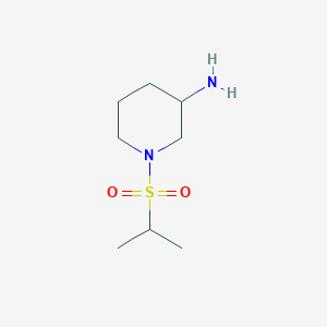 molecular formula C8H18N2O2S B12073008 1-(Propane-2-sulfonyl)-piperidin-3-ylamine 