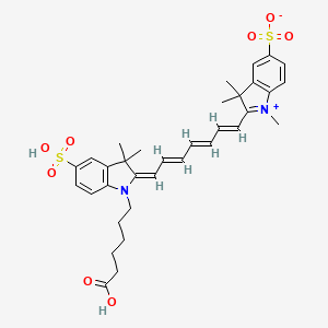 molecular formula C34H40N2O8S2 B12073018 SulfoCy7Carboxylicacids(methyl) 