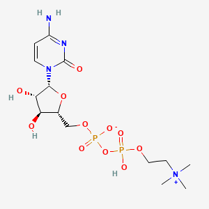 1beta-D-Arabinofuranosylcytosine diphosphate choline
