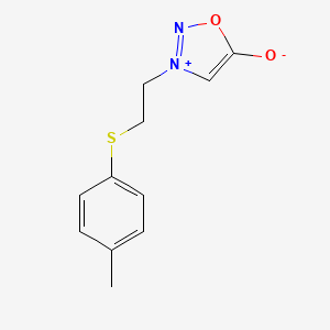 3-(2-(4-Methylphenyl)thioethyl)-5-sydnone