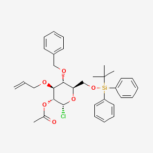 2-O-Acetyl-3-O-allyl-4-O-benzyl-6-O-tert-butyldiphenylsilylglucopyranosyl chloride