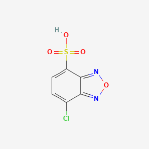 molecular formula C6H3ClN2O4S B1207316 7-Chloro-4-benzofurazansulfonic acid CAS No. 81377-20-0