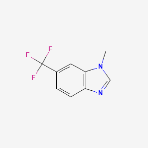 molecular formula C9H7F3N2 B12073161 1-Methyl-6-trifluoromethylbenzimidazole CAS No. 397869-98-6