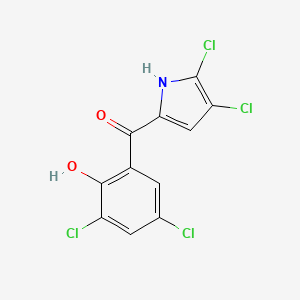molecular formula C11H5Cl4NO2 B1207317 Pyrrolomycin C CAS No. 81910-06-7