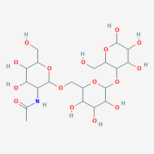 molecular formula C20H35NO16 B12073180 N-[4,5-dihydroxy-6-(hydroxymethyl)-2-[[3,4,5-trihydroxy-6-[4,5,6-trihydroxy-2-(hydroxymethyl)oxan-3-yl]oxyoxan-2-yl]methoxy]oxan-3-yl]acetamide 