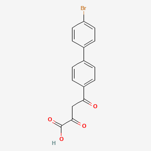 molecular formula C16H11BrO4 B1207319 4-(4'-Bromo(1,1'-biphenyl)-4-yl)-2,4-dioxobutanoic acid CAS No. 82760-77-8