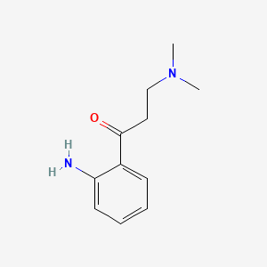 molecular formula C11H16N2O B1207322 1-(2-aminophenyl)-3-(dimethylamino)propan-1-one CAS No. 85888-68-2