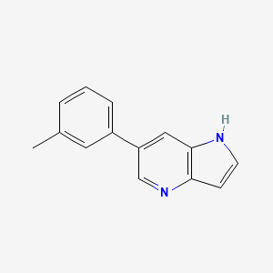 molecular formula C14H12N2 B12073318 6-(m-tolyl)-1H-pyrrolo[3,2-b]pyridine 