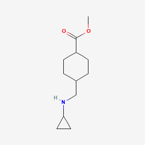 molecular formula C12H21NO2 B12073337 trans Methyl 4-((cyclopropylamino)methyl)cyclohexanecarboxylate 