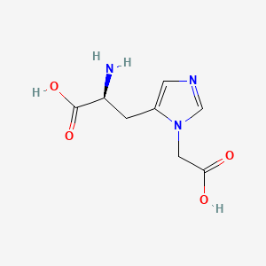 molecular formula C8H11N3O4 B1207341 3-Carboxymethylhistidine CAS No. 2930-79-2