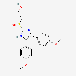 2-((4,5-Bis(4-methoxyphenyl)-1H-imidazol-2-yl)sulfinyl)ethanol