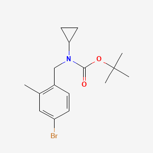 molecular formula C16H22BrNO2 B12073458 tert-Butyl 4-bromo-2-methylbenzyl(cyclopropyl)carbamate 
