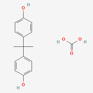 molecular formula C16H18O5 B1207346 carbonic acid;4-[2-(4-hydroxyphenyl)propan-2-yl]phenol CAS No. 25037-45-0