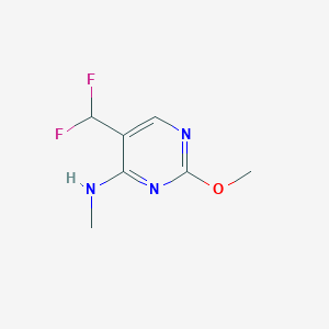 molecular formula C7H9F2N3O B12073471 5-(Difluoromethyl)-2-methoxy-n-methylpyrimidin-4-amine 