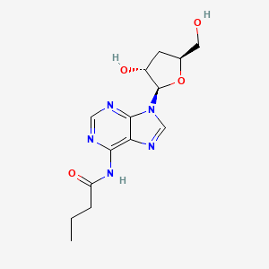 molecular formula C14H19N5O4 B1207348 3'-Deoxy-N(6)-butyryladenosine CAS No. 85368-95-2