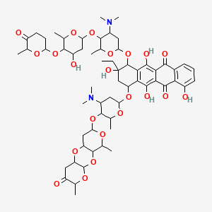molecular formula C60H82N2O22 B1207349 Ditrisarubicin A CAS No. 87399-21-1