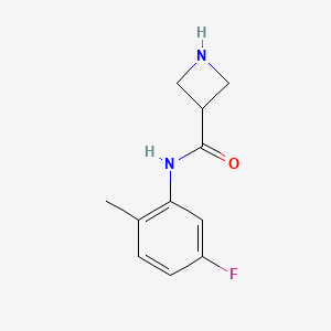 molecular formula C11H13FN2O B12073588 N-(5-fluoro-2-methylphenyl)azetidine-3-carboxamide 