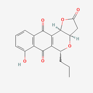 molecular formula C18H16O6 B1207359 Frenolicin B CAS No. 68930-68-7
