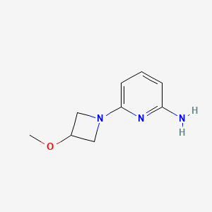 molecular formula C9H13N3O B12073619 6-(3-Methoxyazetidin-1-yl)pyridin-2-amine 