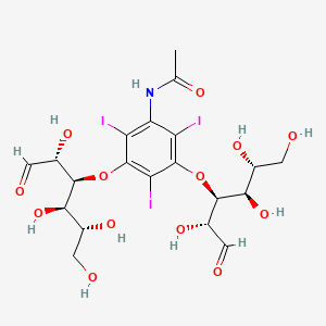 3,3'-O-(5-(Acetylamino)-2,4,6-triiodo-1,3-phenylene)bis-D-glucose