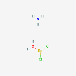 molecular formula Cl2H5NORu B12073700 Ruthenium dichloride hydroxide, ammoniate CAS No. 99573-83-8