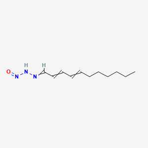 molecular formula C11H19N3O B1207374 N-(undeca-2,4-dienylideneamino)nitrous amide 