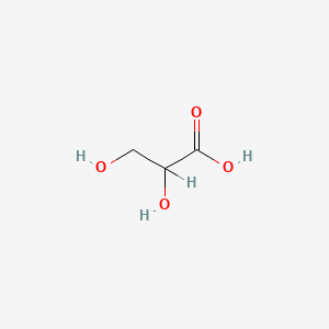 molecular formula C3H6O4 B1207378 Glyceric acid CAS No. 473-81-4