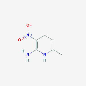 molecular formula C6H9N3O2 B120738 6-Methyl-3-nitro-1,4-dihydropyridin-2-amine CAS No. 146580-32-7