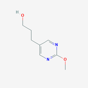 molecular formula C8H12N2O2 B12073918 3-(2-Methoxypyrimidin-5-yl)propan-1-ol 