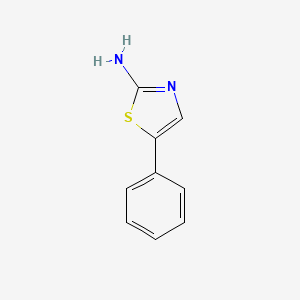 molecular formula C9H8N2S B1207395 5-Phenylthiazol-2-amine CAS No. 39136-63-5