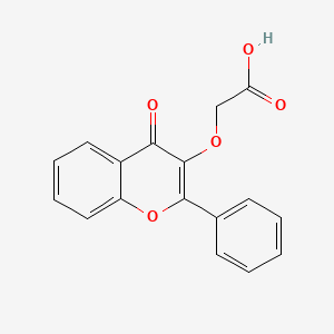 2-[(4-Oxo-2-phenyl-1-benzopyran-3-yl)oxy]acetic acid