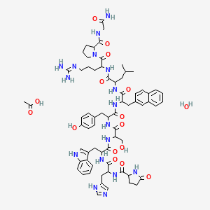 molecular formula C68H89N17O16 B12073987 Nafarelin acetate hydrate 