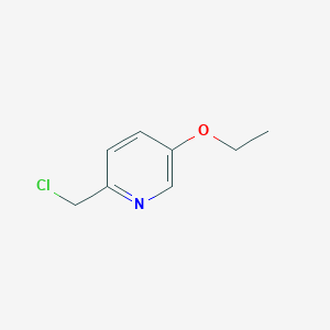 molecular formula C8H10ClNO B12074003 2-(Chloromethyl)-5-ethoxypyridine 