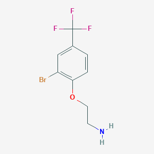 molecular formula C9H9BrF3NO B12074028 2-(2-Bromo-4-trifluoromethyl-phenoxy)-ethylamine 