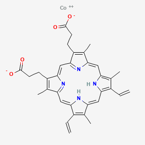 molecular formula C34H32CoN4O4 B1207404 Cobalt protoporphyrin IX 