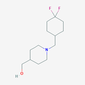 molecular formula C13H23F2NO B12074071 (1-((4,4-Difluorocyclohexyl)methyl)piperidin-4-yl)methanol 