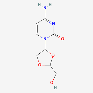 1-(2-(Hydroxymethyl)-1,3-dioxolan-4-yl)cytosine