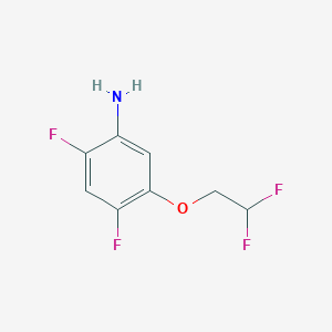 molecular formula C8H7F4NO B12074113 5-(2,2-Difluoroethoxy)-2,4-difluoroaniline 