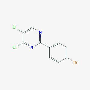 molecular formula C10H5BrCl2N2 B12074122 2-(4-Bromophenyl)-4,5-dichloropyrimidine 